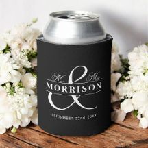 Mr. Mrs. Black White Wedding Favoriet