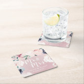 Mr & Mrs Blooming botanische bloesem Kartonnen Onderzetters (Insitu)