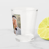 Mr & Mrs Bride Groom Foto Name Date Wedding Shot Glas (Rechts)