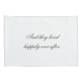 Mr. & Mrs Bride & Groom Pas getrouwd Custom Set Kussensloop (Achterkant-Rechts)