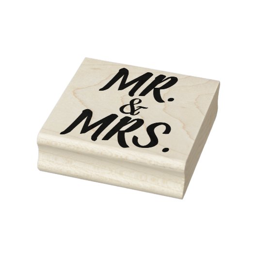 MR & MRS BRUILOFT Rubber Stamp Rubberstempel (Stempel)