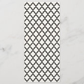 Mr & Mrs Calligraphy Script Geometric Chic Wedding Programmakaart (Achterkant)