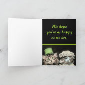 Mr. & Mrs Cat Anniversary Card Kaart (Binnen)