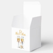 Mr Mrs Champagne Viering Bedankdoosjes (Geopend)