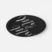 Mr & Mrs Classic Script Chic Calligraphy Trouwen Papieren Bordje (Gekanteld)