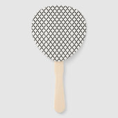 Mr & Mrs Classic Script Geometric Wedding Program Handwaaier (Achterkant)