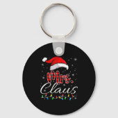 Mr Mrs Claus Christmas Couples Matching His And He Sleutelhanger (Voorkant)