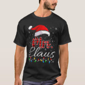 Mr Mrs Claus Christmas Couples Matching His And He T-shirt (Voorkant)