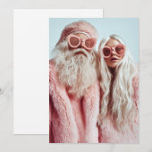 Mr. & Mrs. Claus draaien hoofden op festival Feestdagenkaart (Voorkant / Achterkant)