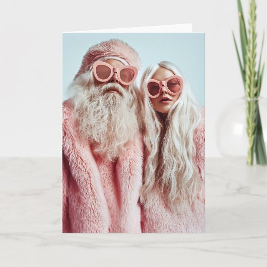 Mr. & Mrs. Claus draaien hoofden op festival Kaart (Voorkant)