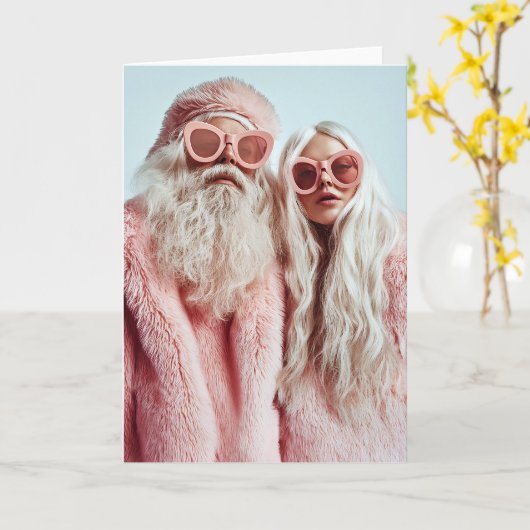 Mr. & Mrs. Claus draaien hoofden op festival Kaart (Gele Bloem)