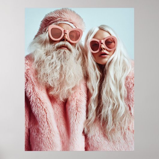 Mr. & Mrs. Claus draaien hoofden op festival Poster (Voorkant)