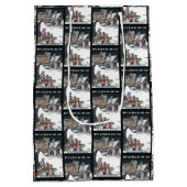 Mr. & Mrs. Claus How it All Began Medium Cadeauzakje (Achterkant)