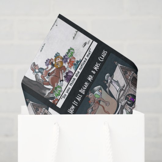 Mr. & Mrs. Claus How it All Began Tissuepapier (Cadeauzakje)