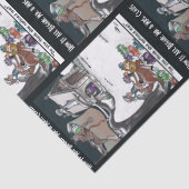 Mr. & Mrs. Claus How it All Began Tissuepapier (Detail)