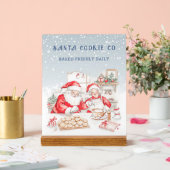 Mr & Mrs Claus Kerstkoekjes Acryl Bord (Huwelijk)