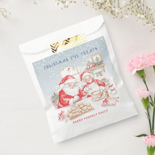 Mr & Mrs Claus Kerstkoekjes Bedankzakje (Gezegeld)