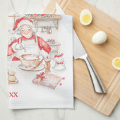 Mr & Mrs Claus Kerstkoekjes Keuken Handdoeken (Quarter Fold)