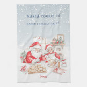 Mr & Mrs Claus Kerstkoekjes Keuken Handdoeken (Verticaal)