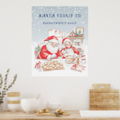Mr & Mrs Claus Kerstkoekjes Poster (Keuken)