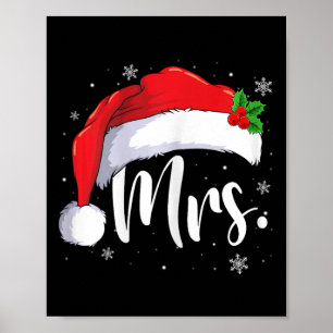 Mr. Mrs Claus Kerstmis koppels die overeenkomen me Poster