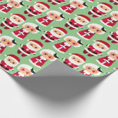 Mr. Mrs. Clause Kerstvakantie Geest Cadeaupapier (Hoek)