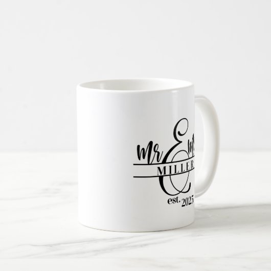 Mr. & Mrs. Coffee Mug Koffiemok (Voorkant rechts)