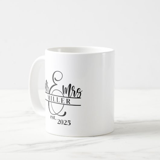 Mr. & Mrs. Coffee Mug Koffiemok (Voorkant links)