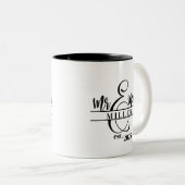 Mr. & Mrs. Coffee Mug Tweekleurige Koffiemok (Voorkant rechts)