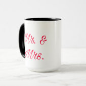 Mr & Mrs Couple Mok – Romantisch cadeau (Voorkant links)