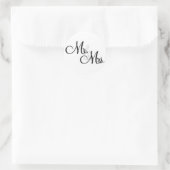 Mr & Mrs Cupcake Toppers Ronde Sticker (Tas)