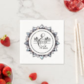 Mr. & Mrs. Custom Name  Napkins Servet (Insitu)