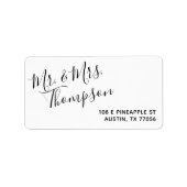 Mr. & Mrs. | Dagelijks verblijf | Modern adres Etiket (Voorkant)