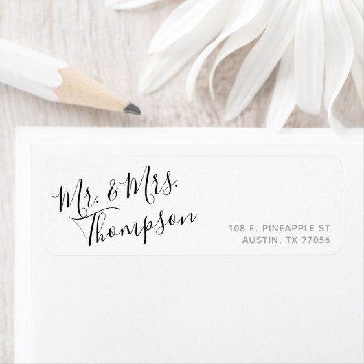 Mr. & Mrs. | Dagelijks verblijf | Retouradres Etiket (Insitu)