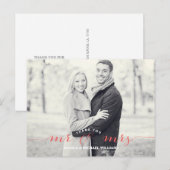 Mr & Mrs Dank u | koraal Briefkaart (Voorkant / Achterkant)