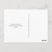 Mr & Mrs Dank u | koraal Briefkaart (Achterkant)