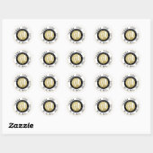 Mr. Mrs. DANK U Ronde Sticker (Vel)