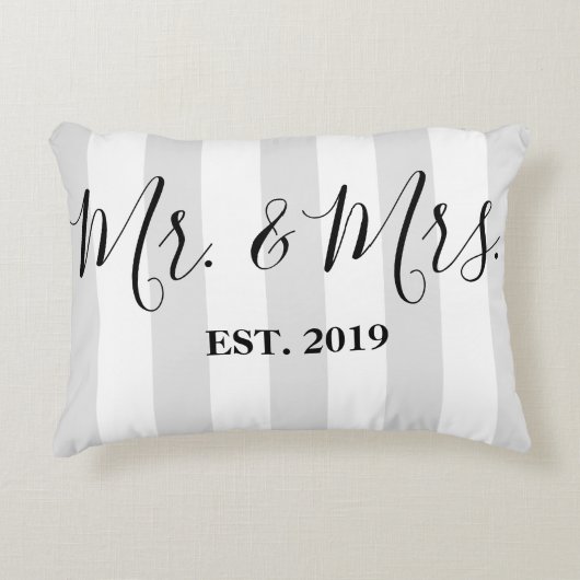 Mr & Mrs Decoratief Kussen (Voorkant)