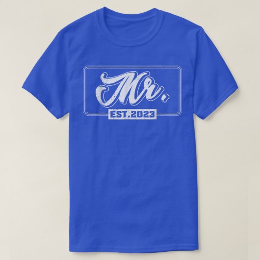 Mr Mrs. decoration bruiloft T-shirt (Design voorkant)