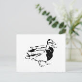 Mr & Mrs Duck Briefkaart (Staand voorkant)