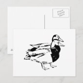 Mr & Mrs Duck Briefkaart (Voorkant / Achterkant)