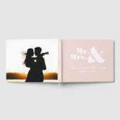 Mr Mrs Elegant Modern Minimal Blush Pink Wedding Gastenboek (Volledig)
