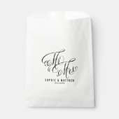 Mr. & Mrs Elegant Script | Weddenschappen Bedankzakje (Voorkant)