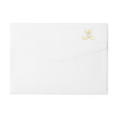 Mr & Mrs Elegant Typografie Bruiloft (Achterkant)