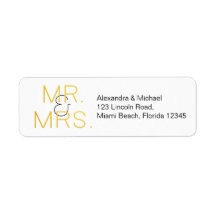 Mr & Mrs Elegant Typografie Bruiloft