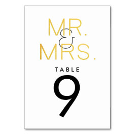 Mr & Mrs Elegant Typografie Tafel Kaart