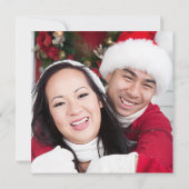 Mr & Mrs Elegant Zwart-wit Vierkante Bruiloft Kaart (Achterkant)