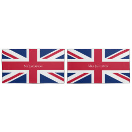 Mr & Mrs English Flag Kussensloop