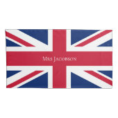 Mr & Mrs English Flag Kussensloop (Achterkant-Rechts)