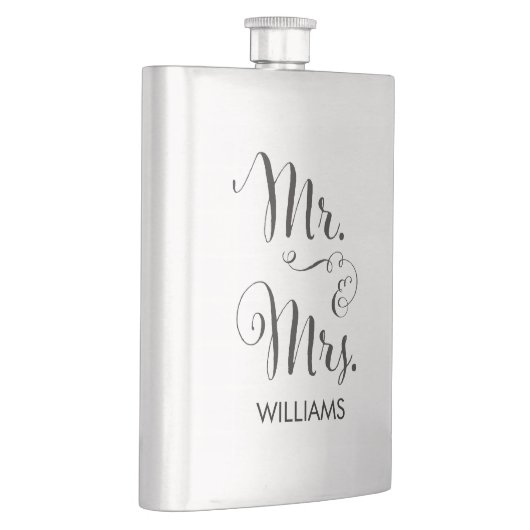 Mr. & Mrs Fancy Script Flask Flacon (Rechts)